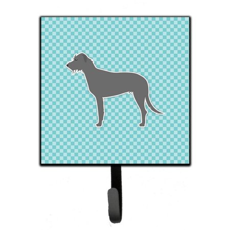 MICASA Irish Wolfhound Checkerboard Blue Leash or Key Holder MI227573